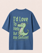 Confused Crocodile madpaten Oversized T-shirt