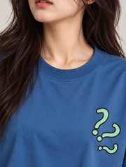 Confused Crocodile Oversized T-Shirt for Women | Madpaten