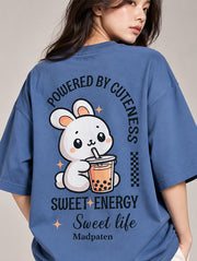 Sweet Energy Oversized T-Shirt for Women | Madpaten