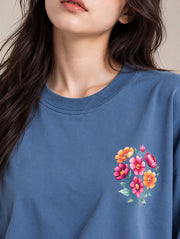 Bloom Free Oversized T-Shirt for Women | Madpaten