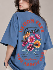 Bloom Free Oversized T-Shirt for Women | Madpaten