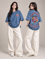 Bloom Free Oversized T-Shirt for Women | Madpaten
