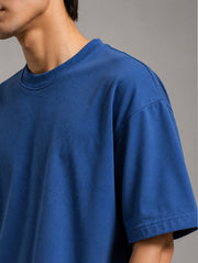Airforce Blue Oversized T-Shirt for Men | Madpaten