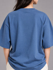 Airforce Blue Oversized T-Shirt for Women | Madpaten