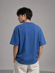 Airforce Blue Oversized T-Shirt for Men | Madpaten