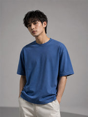 Airforce Blue Oversized T-Shirt for Men | Madpaten