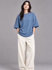 Airforce Blue Oversized T-Shirt for Women | Madpaten