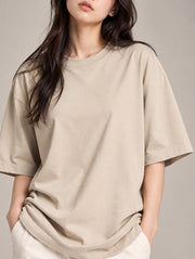 Beige Oversized T-Shirt for Women | Madpaten