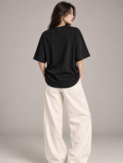 Black Oversized T-Shirt for Women | Madpaten