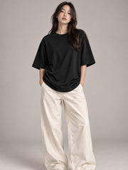 Black Oversized T-Shirt for Women | Madpaten