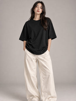 Black Oversized T-Shirt for Women | Madpaten