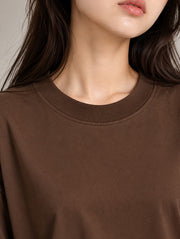 Brown Oversized T-Shirt for Women | Madpaten