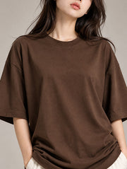 Brown Oversized T-Shirt for Women | Madpaten