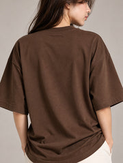 Brown Oversized T-Shirt for Women | Madpaten