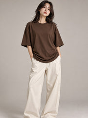 Brown Oversized T-Shirt for Women | Madpaten