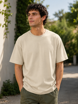 Madpaten Beige Oversize T-shirt