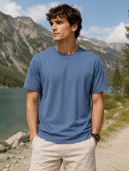 Airforce Blue Oversize T-shirt