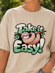 Take it Easy madpaten oversized T-shirt
