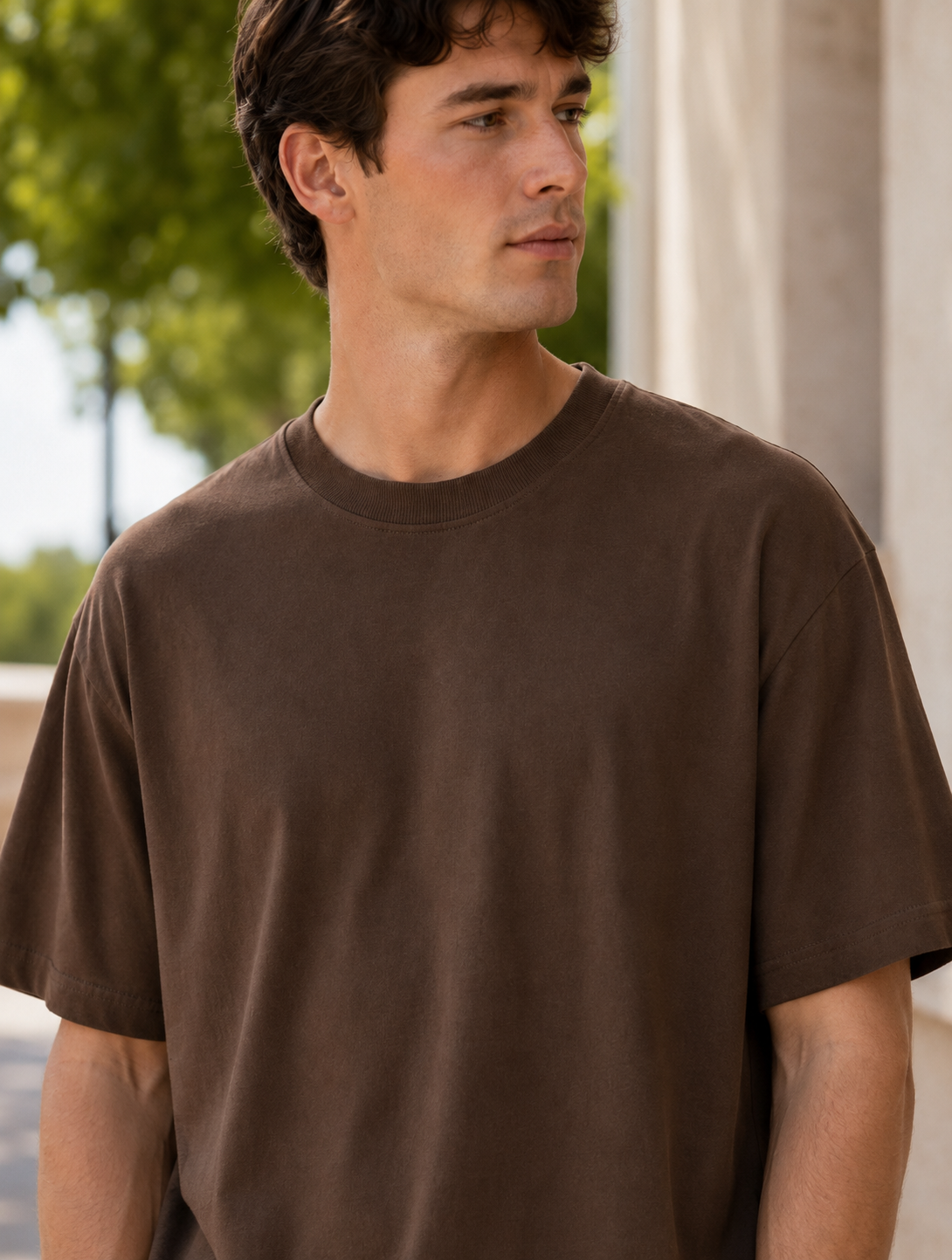 Brown Oversized T-Shirt for Men | Madpaten