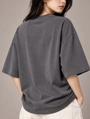 Grey Oversized T-Shirt for Women | Madpaten