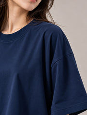 Navy Blue Oversized T-Shirt for Women | Madpaten