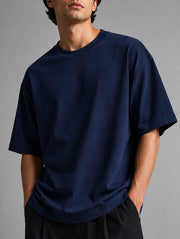 Navy Blue Oversized T-Shirt for Men | Madpaten