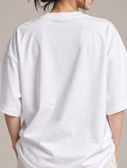 White Oversized T-Shirt for Women | Madpaten