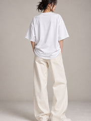 White Oversized T-Shirt for Women | Madpaten