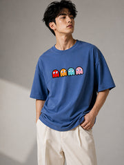 Digital Ghosts Oversized T-Shirt for Men | Madpaten