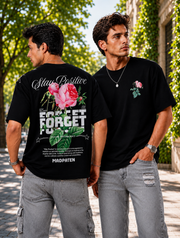 Stay Postive - Forget madpaten Oversized T-shirt