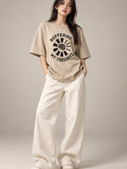 Buffering My Thoughts Oversized T-Shirt for Women | Madpaten