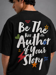 Be The Rizz Author Of Your Story Oversized T-Shirt for Men | Madpaten