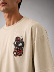 Clash Of Legends Oversized T-Shirt for Men | Madpaten