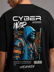 Cyber War Oversized T-Shirt for Men | Madpaten