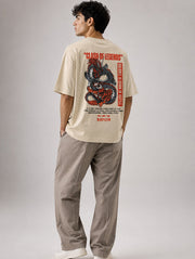 Clash Of Legends Oversized T-Shirt for Men | Madpaten
