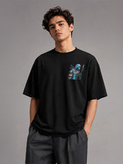 Cyber War Oversized T-Shirt for Men | Madpaten