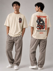 Clash Of Legends Oversized T-Shirt for Men | Madpaten
