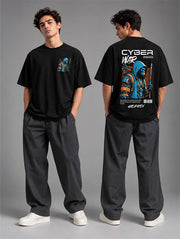 Cyber War Oversized T-Shirt for Men | Madpaten