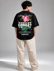 Stay Positive Forget Oversized T-Shirt for Men | Madpaten