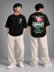 Stay Positive Forget Oversized T-Shirt for Men | Madpaten