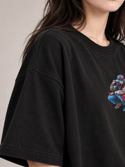 Happy Girl Oversized T-Shirt for Women | Madpaten