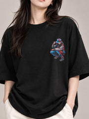 Happy Girl Oversized T-Shirt for Women | Madpaten