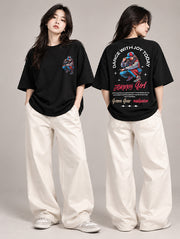 Happy Girl Oversized T-Shirt for Women | Madpaten