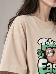 Take It Easy Oversized T-Shirt for Women | Madpaten