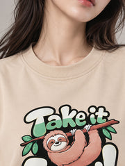 Take It Easy Oversized T-Shirt for Women | Madpaten