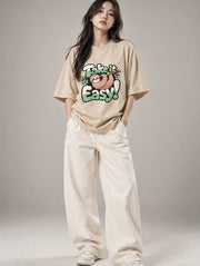 Take It Easy Oversized T-Shirt for Women | Madpaten
