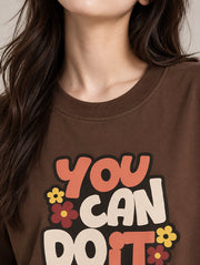 You Can Do It Oversized T-Shirt for Women | Madpaten