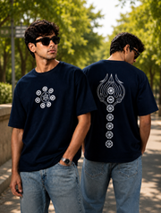 7 Chakra madpaten Oversized T-shirt