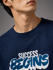 Success Begins Oversized T-Shirt for Men | Madpaten