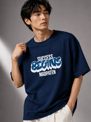 Success Begins Oversized T-Shirt for Men | Madpaten